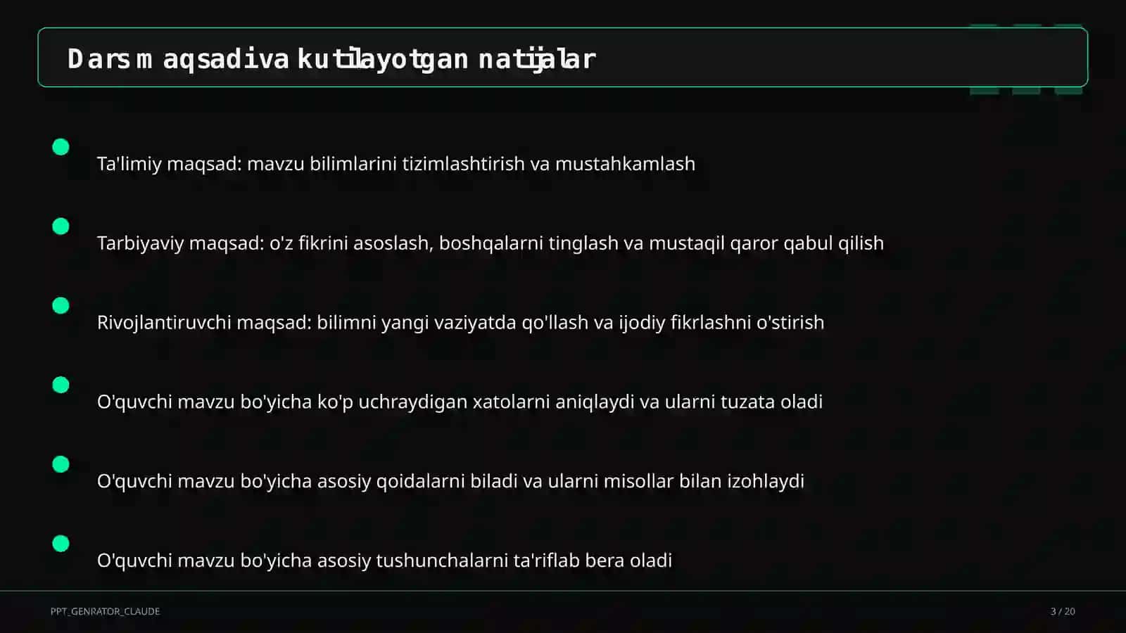 Me'morchilik yodgorliklari: Registon va Ichan-qal'a (6-sinf) 3