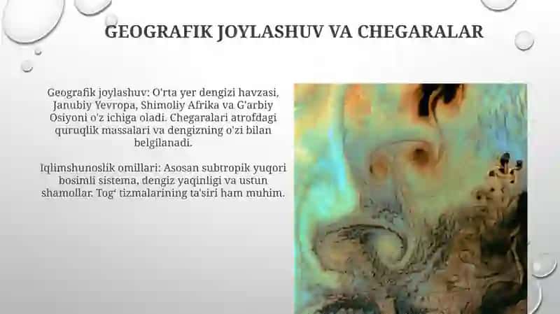 Matireklar iqlimi. Iqlim hosil qiluvchi omilar 3