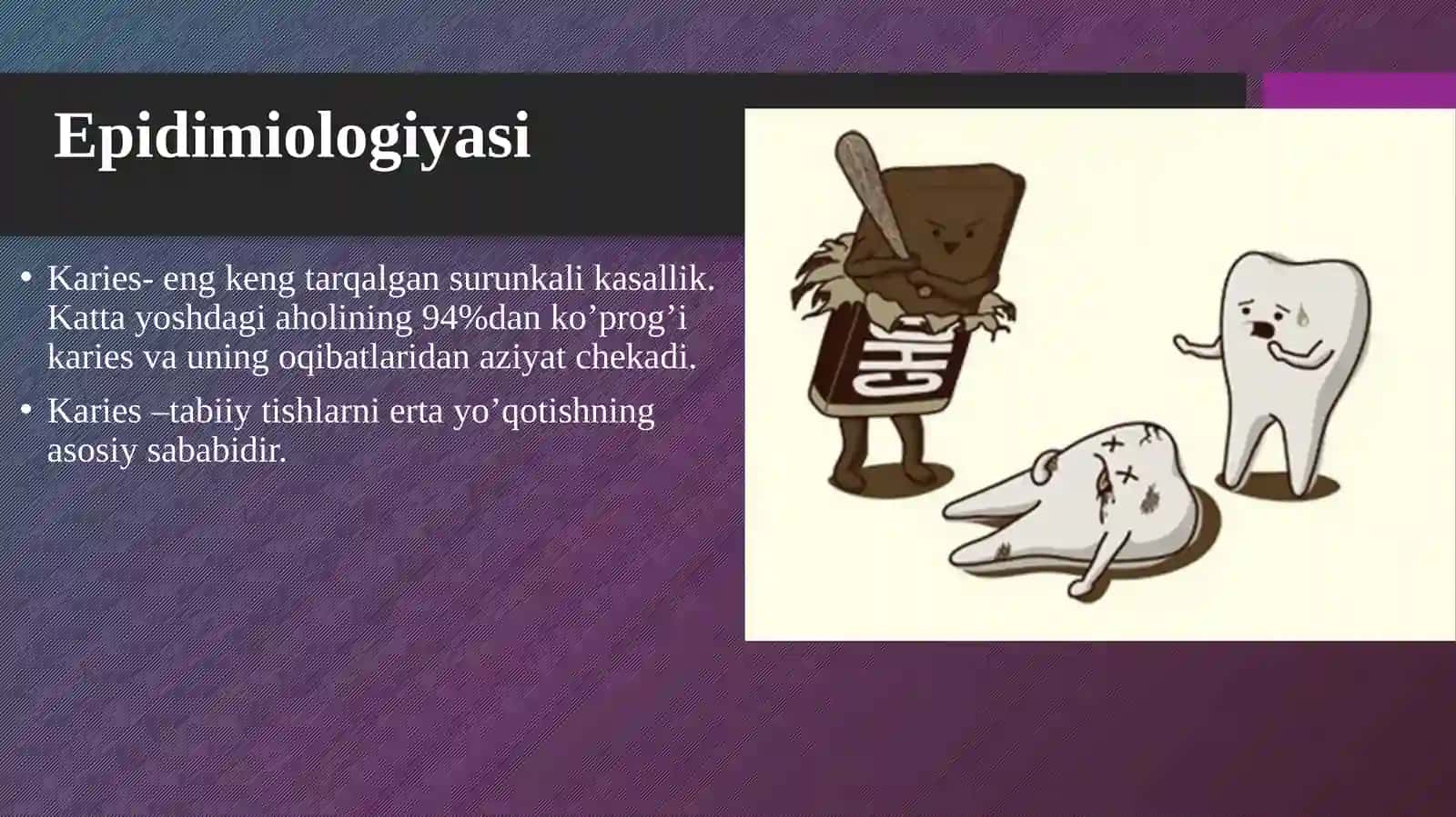 Karies haqida pirizintatsiya 3