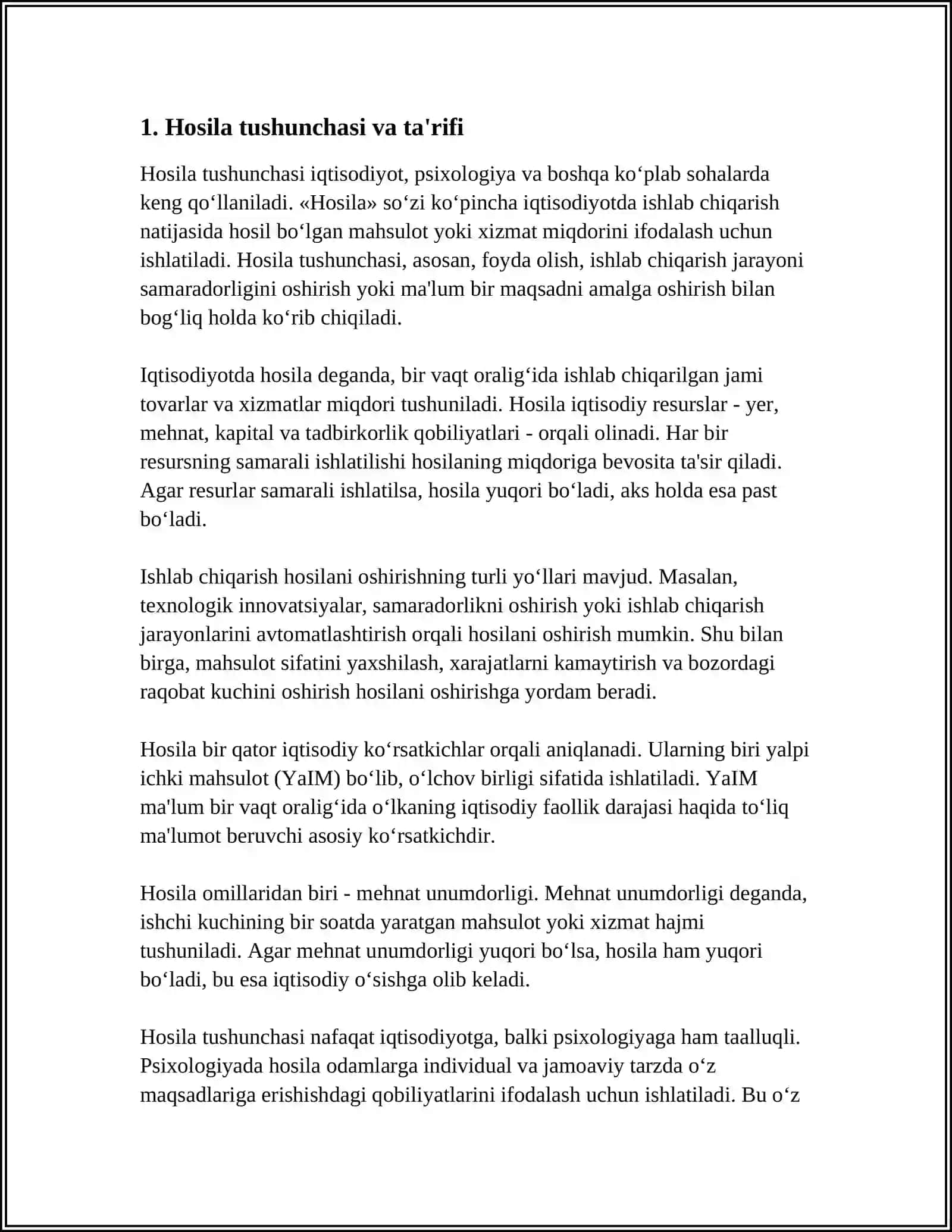 HOSILA 3