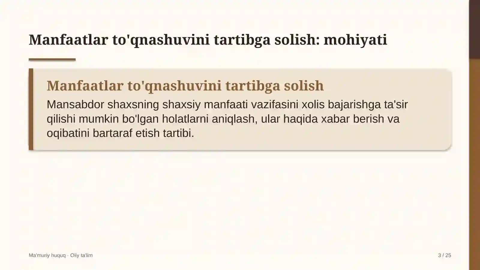 Lalmikor dehqonchilikda manfaatlar to'qnashuvini tartibga solish 3