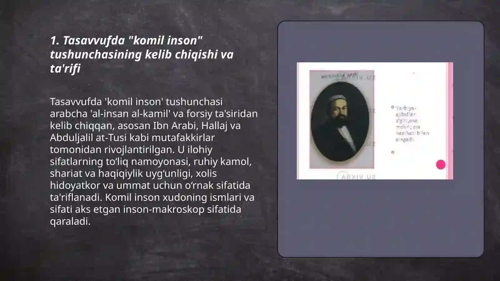 Tasavvufda komil inson qarashlari va tariqatlari 3