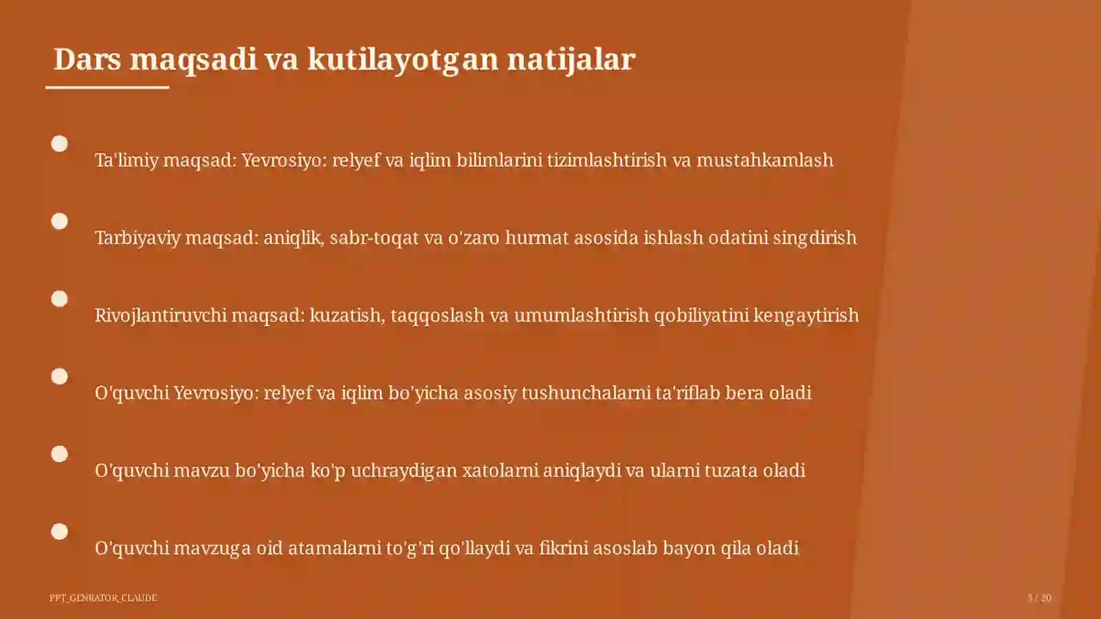 Yevrosiyo: relyef va iqlim (7-sinf) 3
