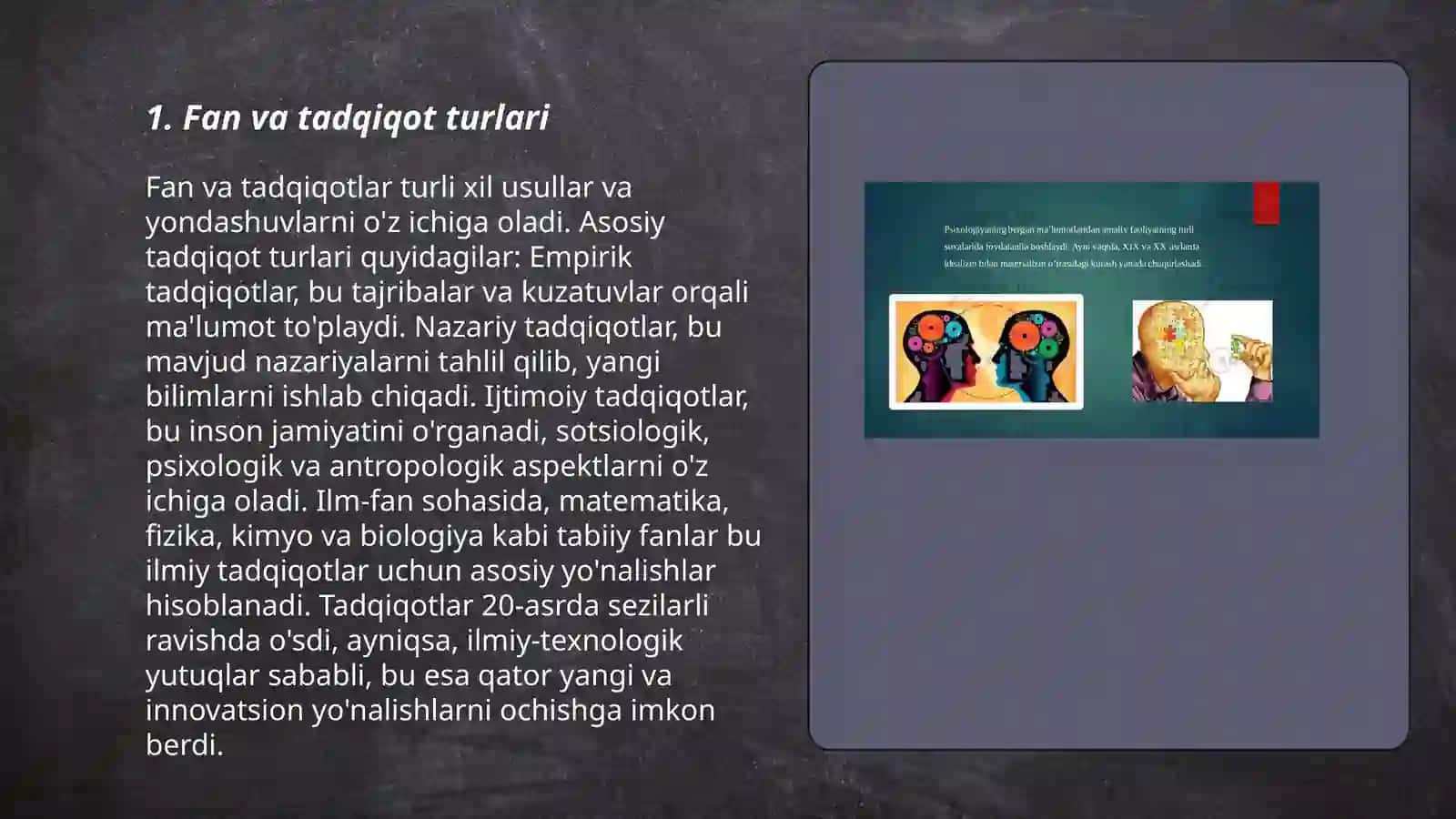 Fanda metod va metodologiyasi masalalari 3