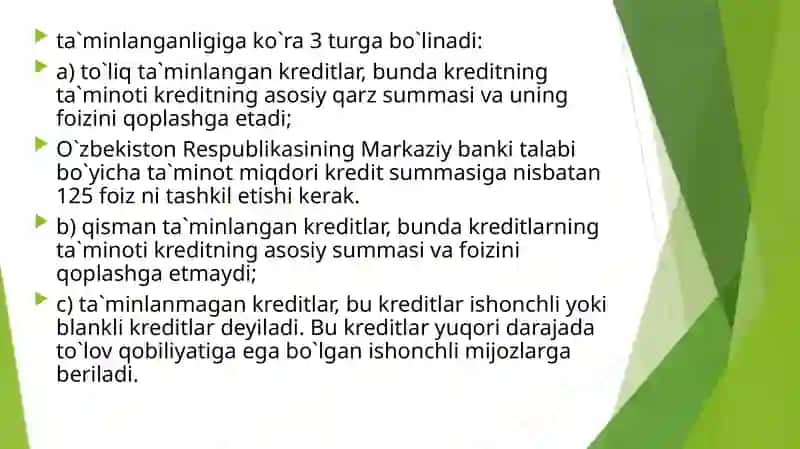 kredit turlari va shakllari 3