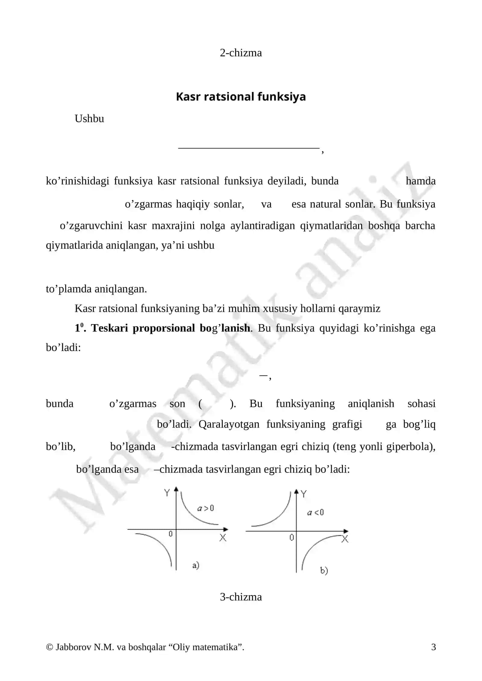 Funksiya tushunchasi. Sonli ketma-ketlik va uning limiti 3