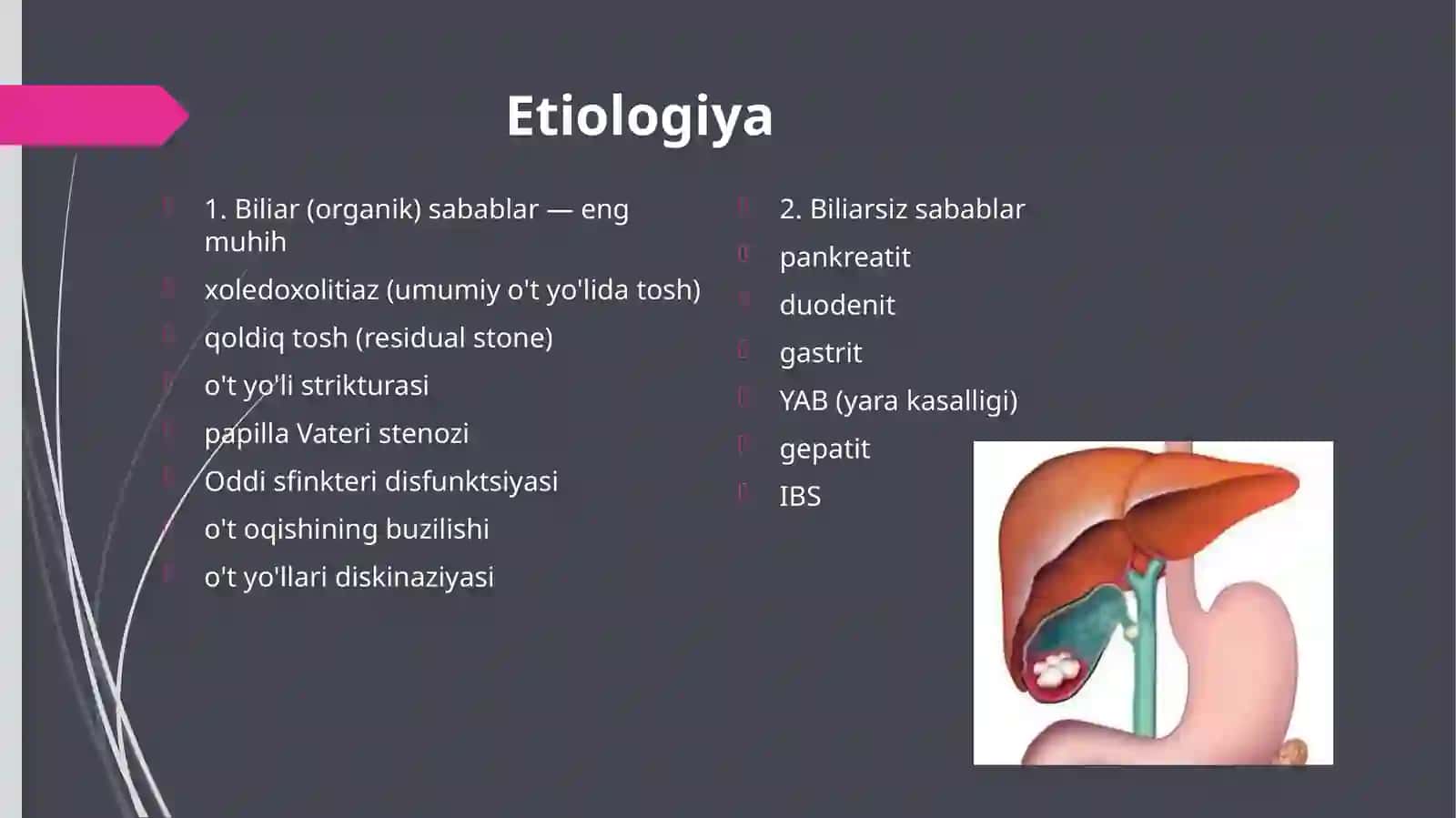 Postxolesistektomik sindromlar 3