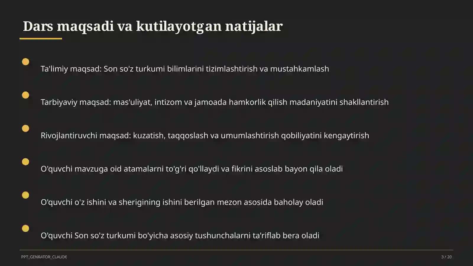 Ona tili va o'qish (1–4) — ochiq dars uchun 3