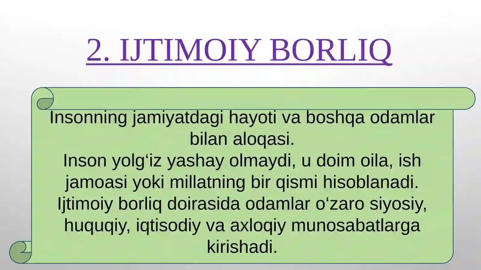 Borliq Tushunchasi 3