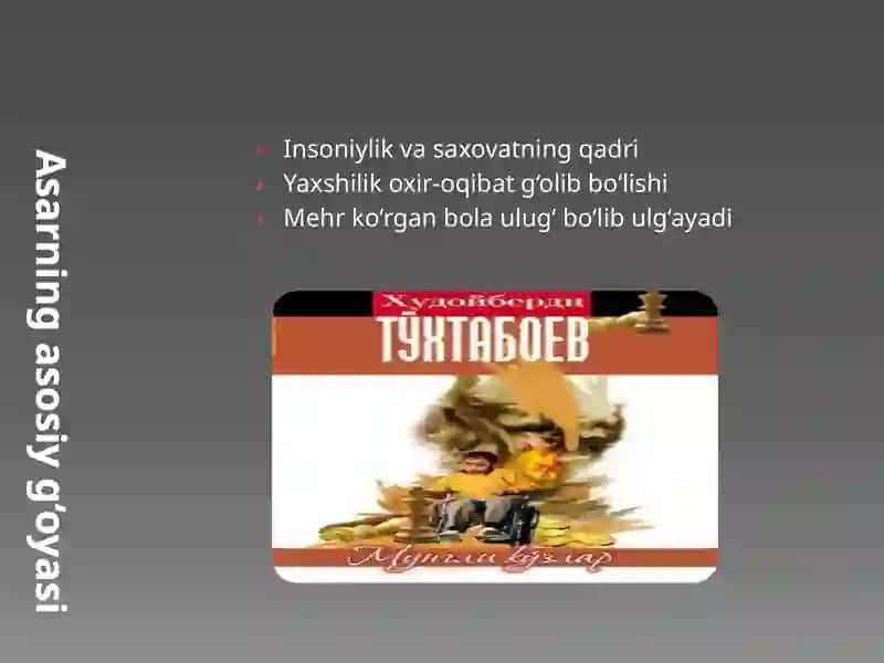Mungli ko'zlar asari taqdimoti 3