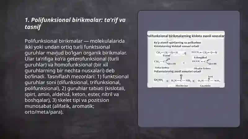 Polifunksional birikmalar 3