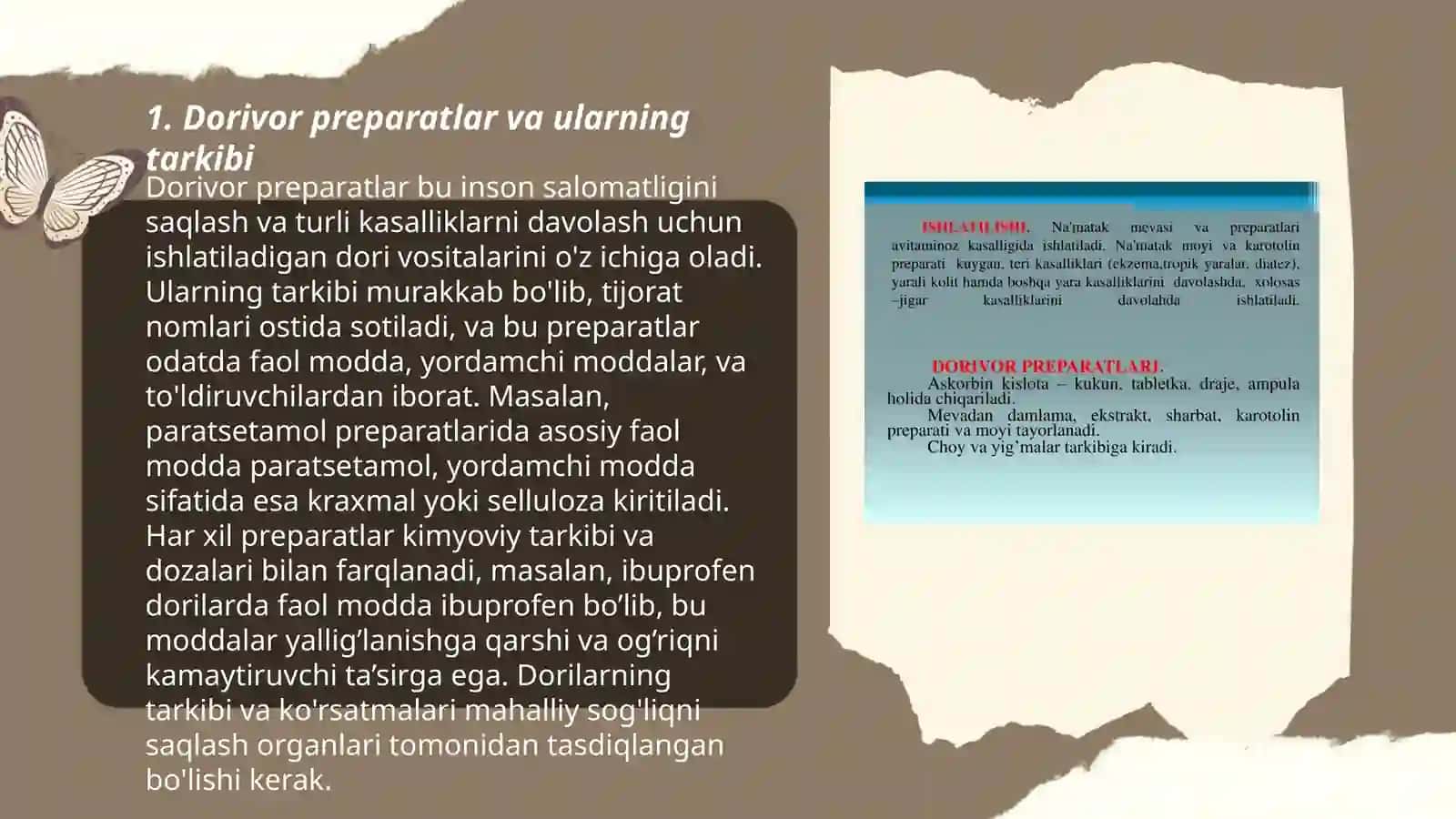 Dorivor preparatlar tarkibidagi 7 azoli aromatik brikmalar 3