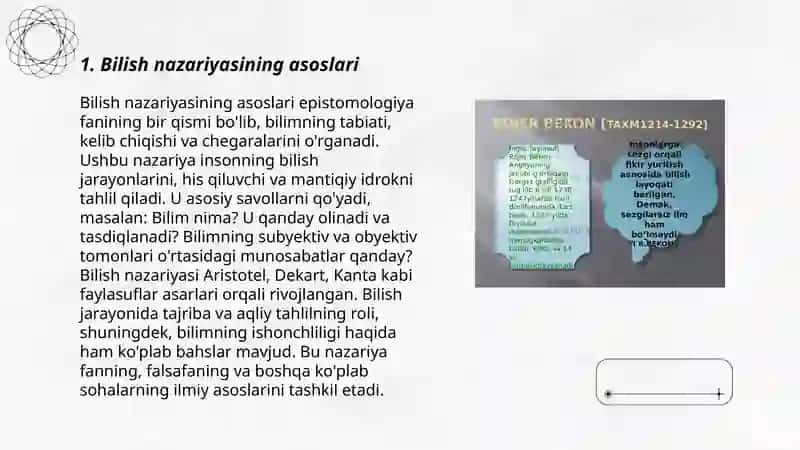 Bilish falsafasi 3