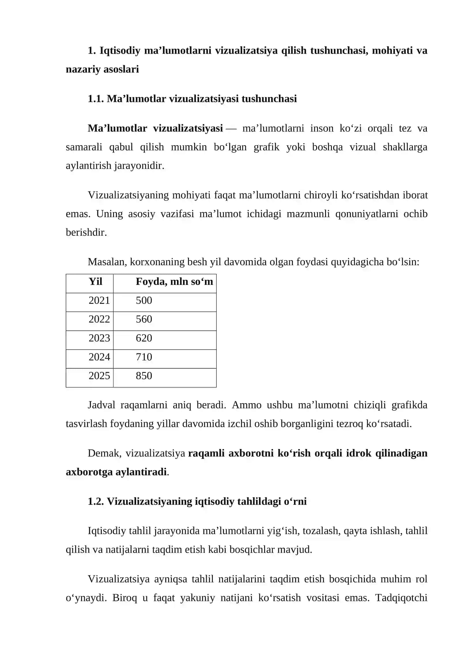 IQTISODIY MA’LUMOTLARNI VIZUALIZATSIYA QILISHNING NAZARIY ASOSLARI 3
