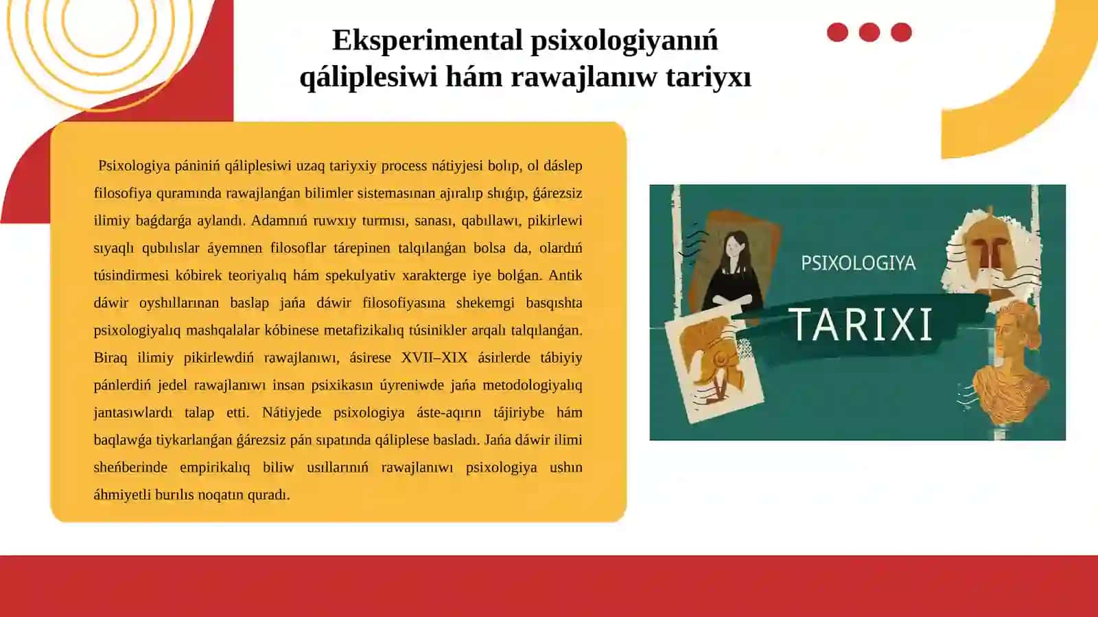 Eksperimental psixologiya táriyxı, fizologiyalıq psixologiya payda bolıwınıń táriyxsı 3