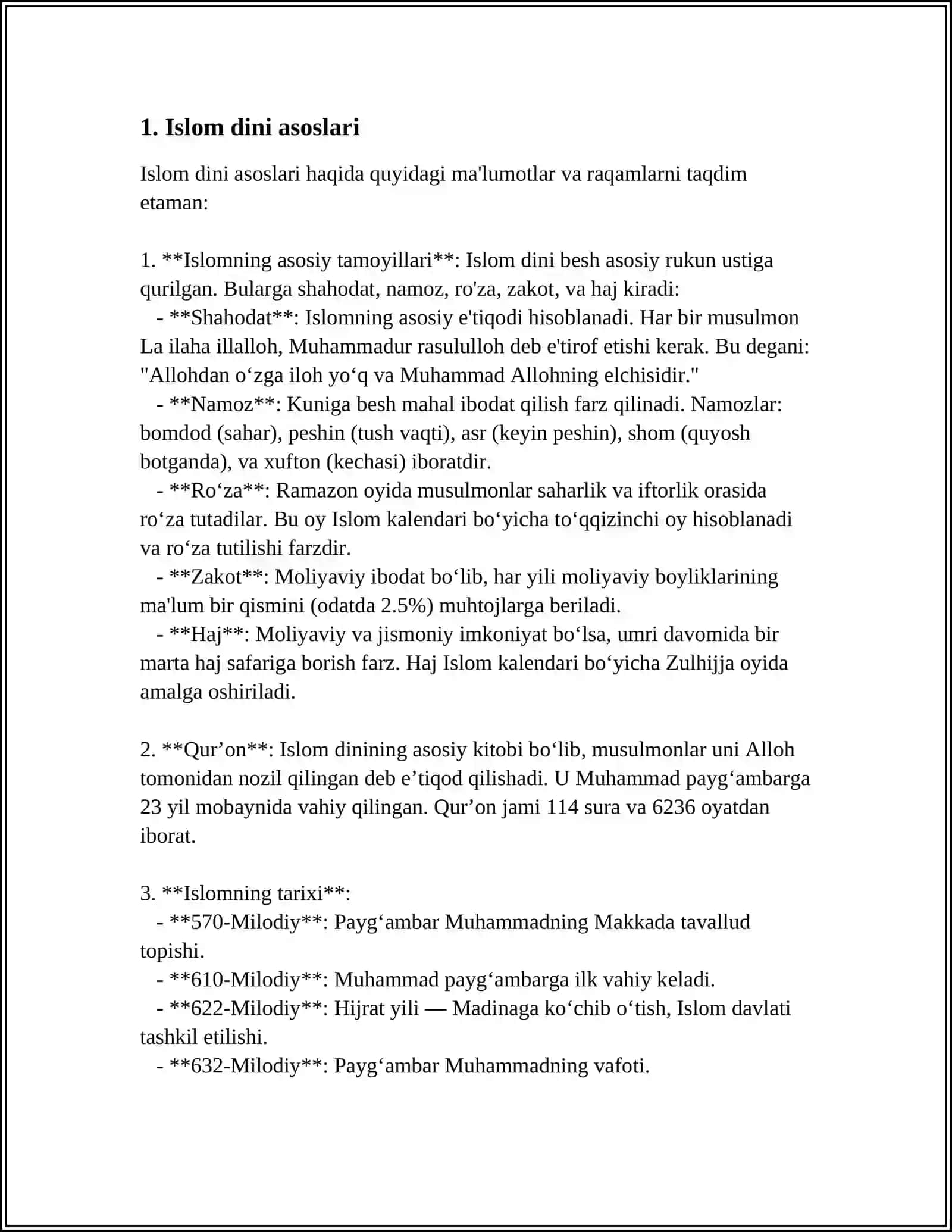 ISLOM DINI 3