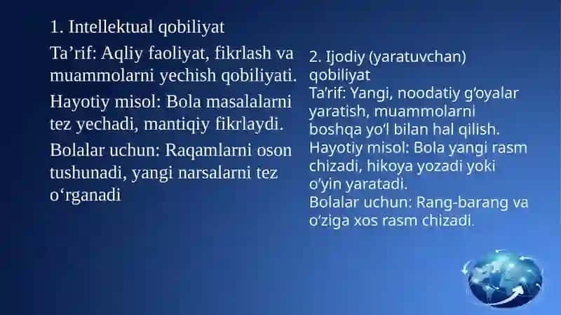 Qobilyat va iqtidor 3