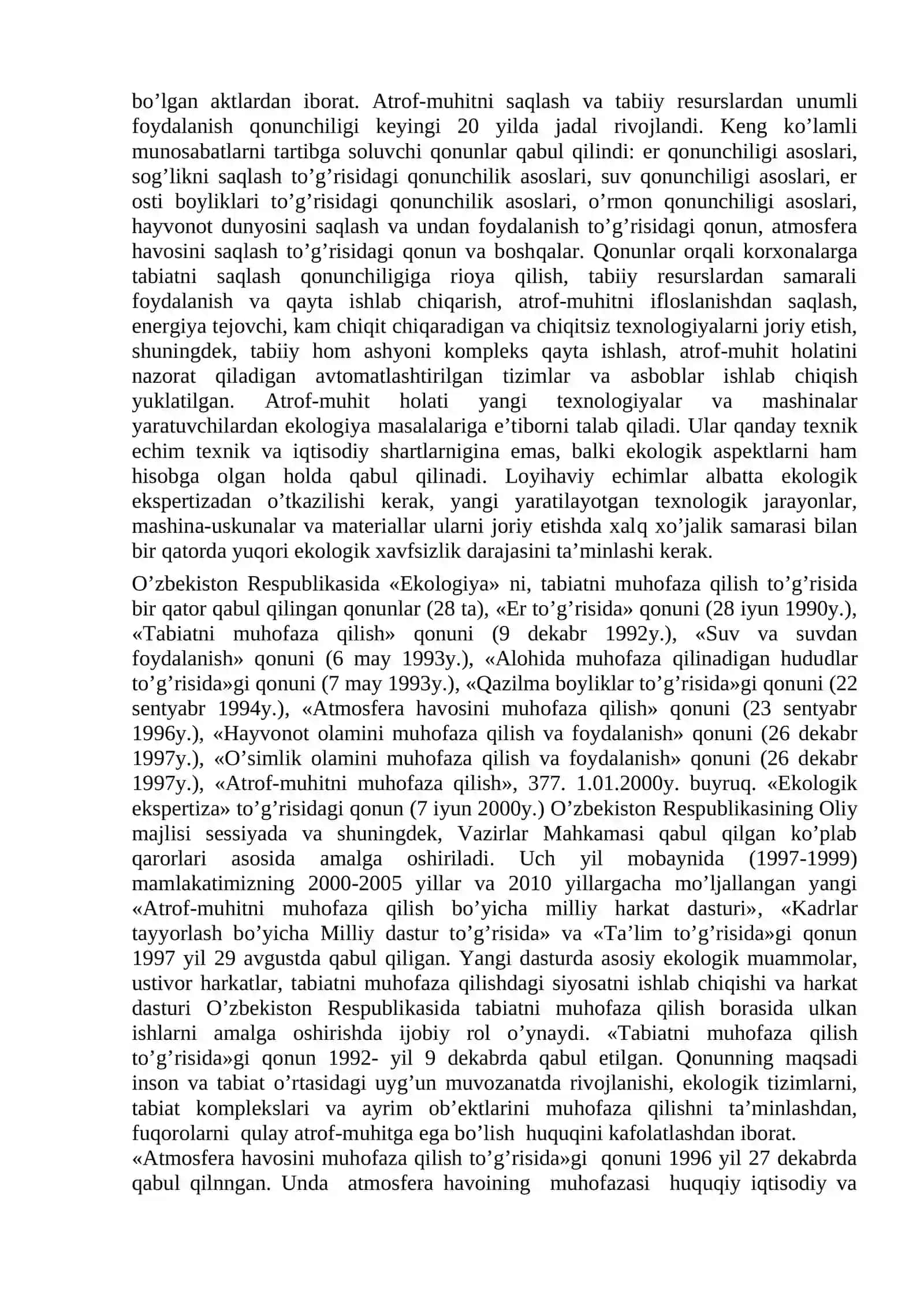 Ekologik xavfsizlik va barqaror rivojlanish 3
