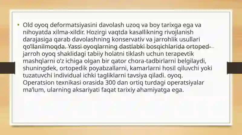 Qo'l vaoyoq bo'g'imlarining klinik anatomiya va ulardagi zamonaviy operatsiyalar 3