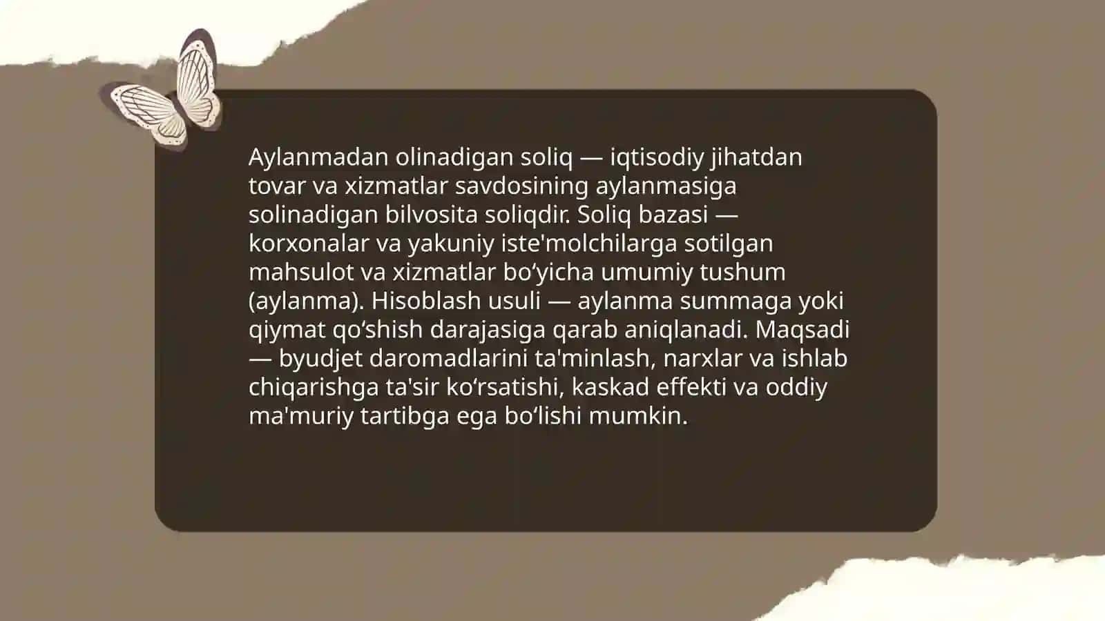 Aylanmadan olinadgan soliqning iqtisodiy mohiyati va byudjet daromadlarini shakllantirishdagi ahamyati 3