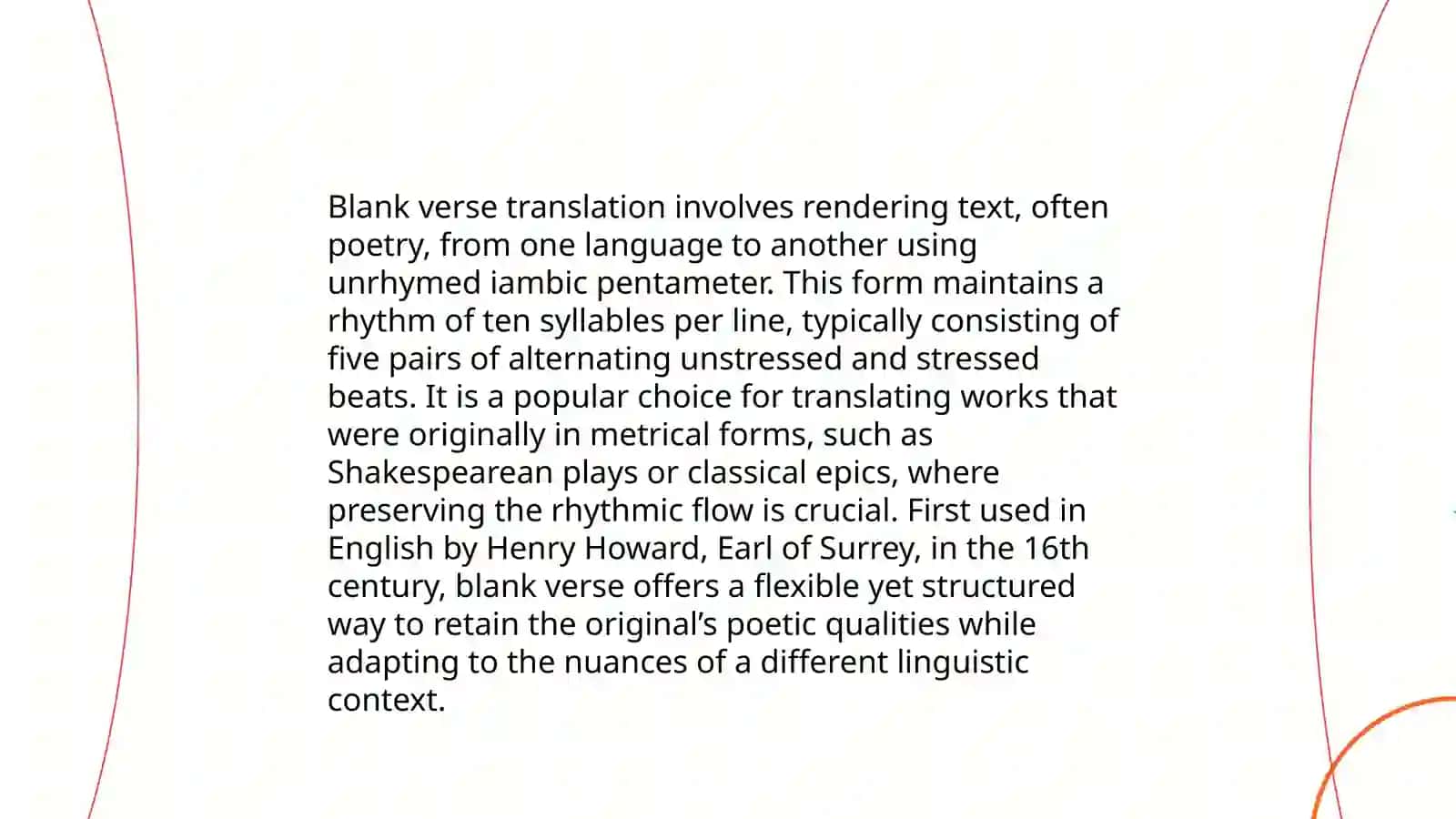 Blank Verse Translation 3