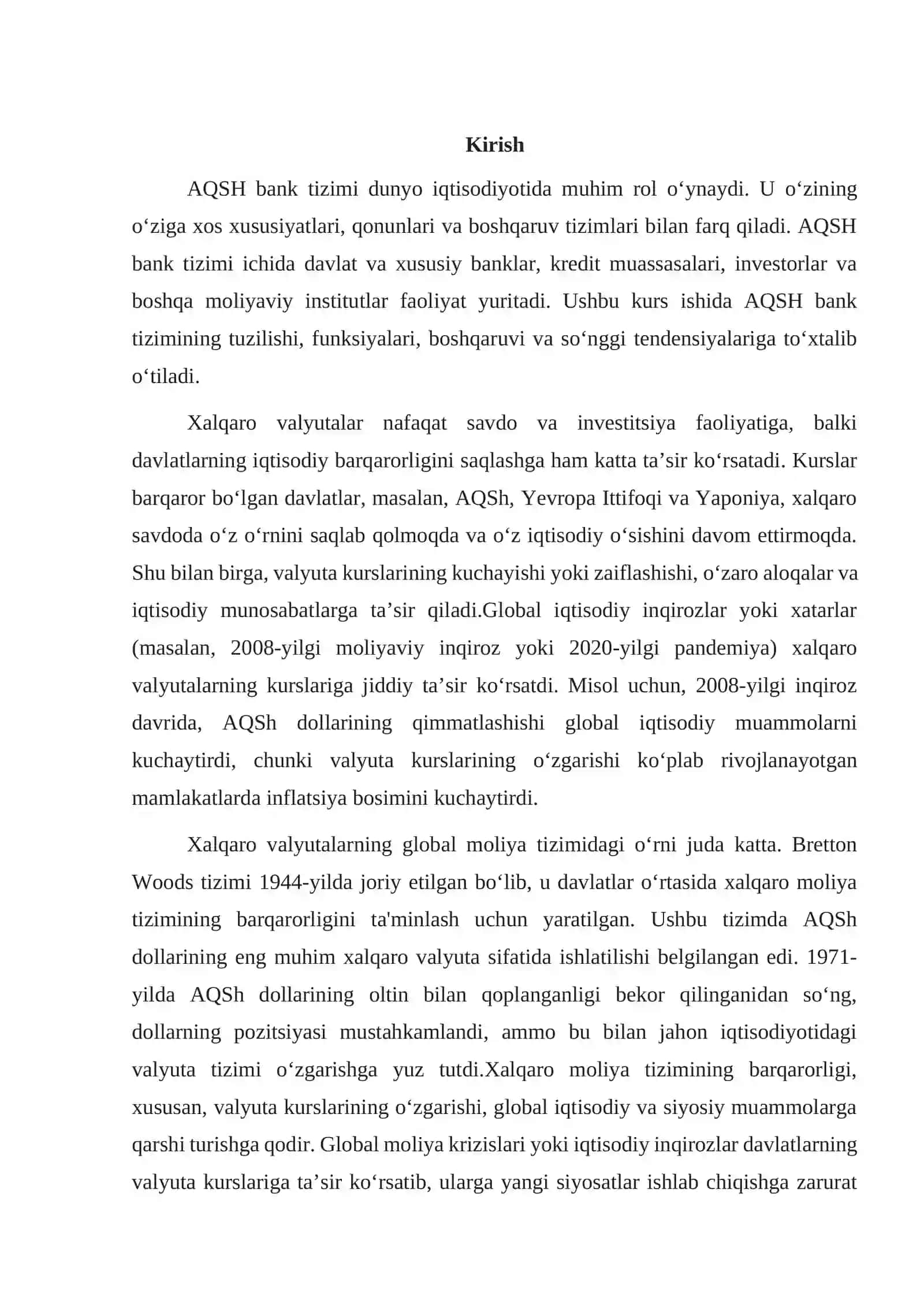 Qo’shma Shtatlarning pul-kredit siyosati 3
