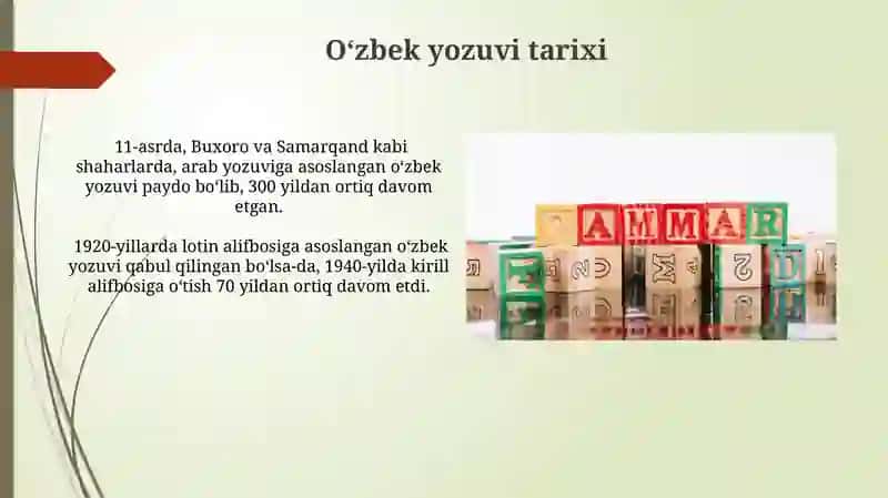 Oʻzbek Tilining Umumiy Xususiyatlari 3