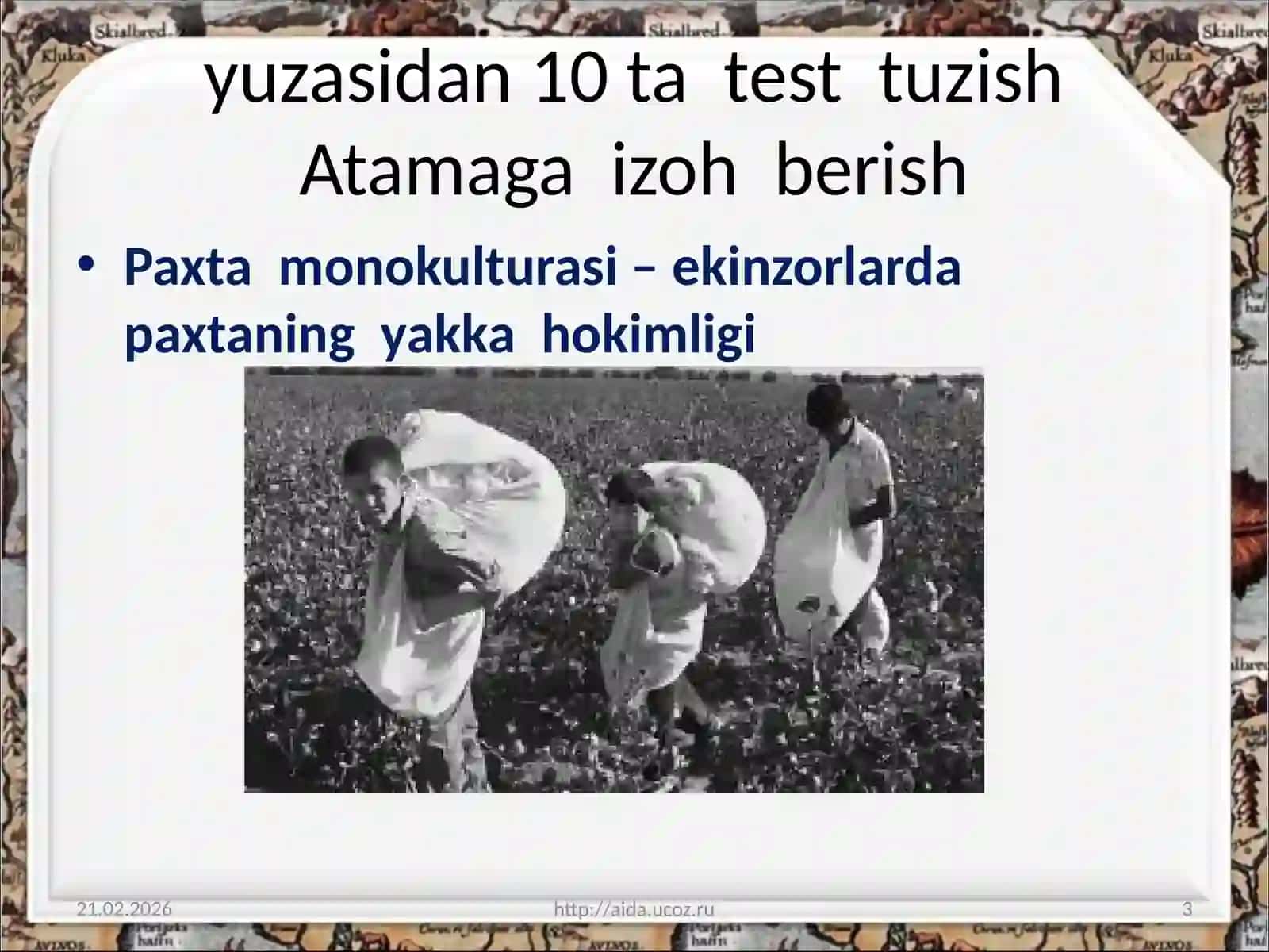 9-sinf O’zbekiston tarixi fani darsligi asosida 3