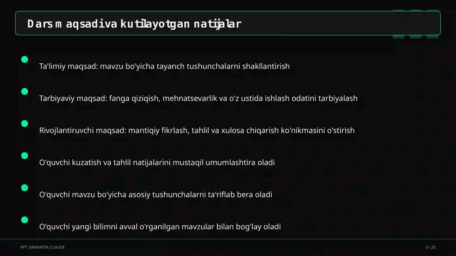 Diagramma va jadvallar bilan ishlash (4-sinf) 3