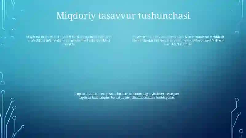3-4 Yoshli Bolalarda Miqdoriy Tasavvurlarning O'Ziga Xos Hususiyati 3