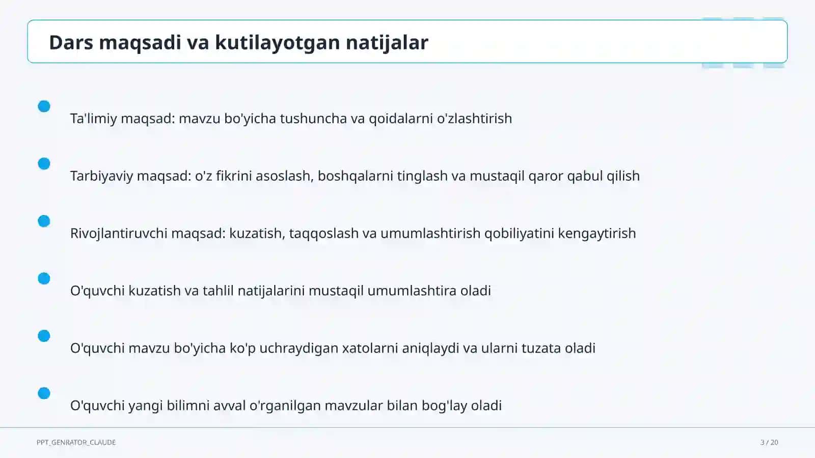 Bir o'zgaruvchili chiziqli tengsizliklar (8-sinf) 3