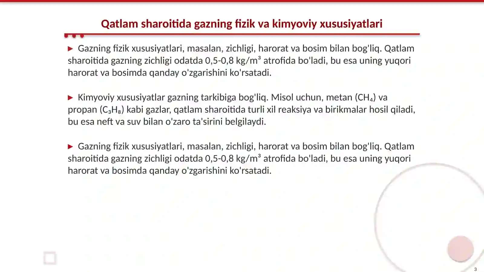 Qatlam sharoitida gaz,neft va suvning yotish holati va xususiyatlari 3