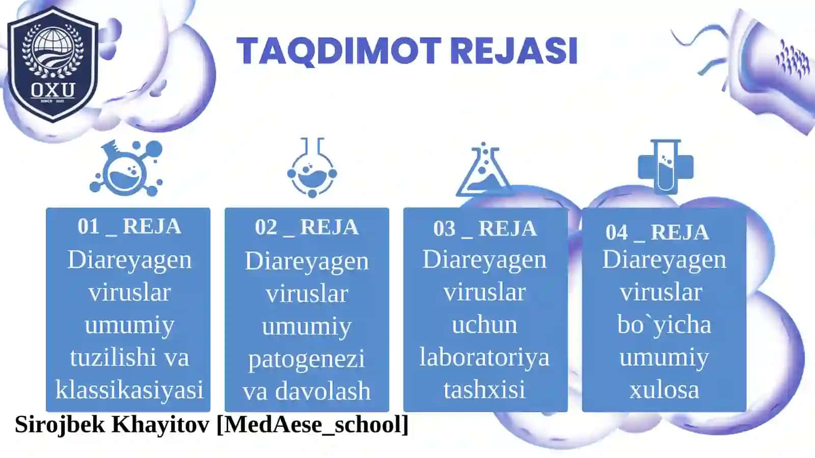 DIAREYAGEN VIRUSLAR, KLASSIFIKASIYASI, PATOGENEZI, LABORATORIYA TASHXISI. HAQIDA TO'LIQ MALUMOT 3
