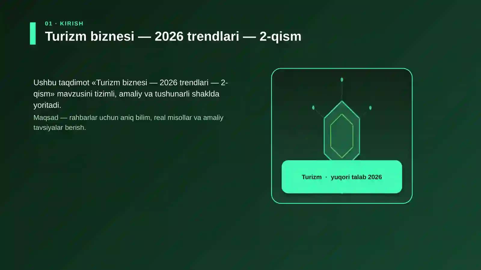 Turizm biznesi — 2026 trendlari — 2-qism 3