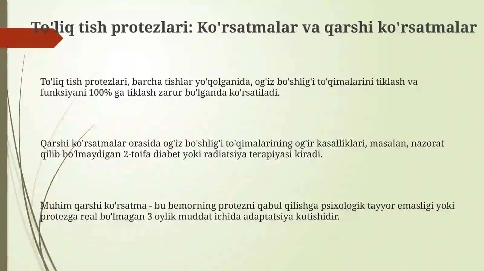 Umumiy protezlar 3