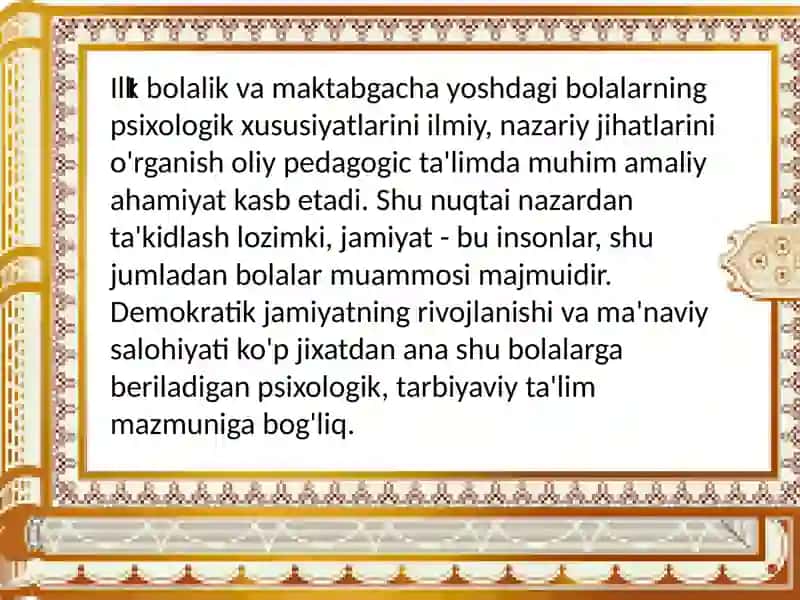 Rivojlanish psixologiyasi va differensal psixologiya 3