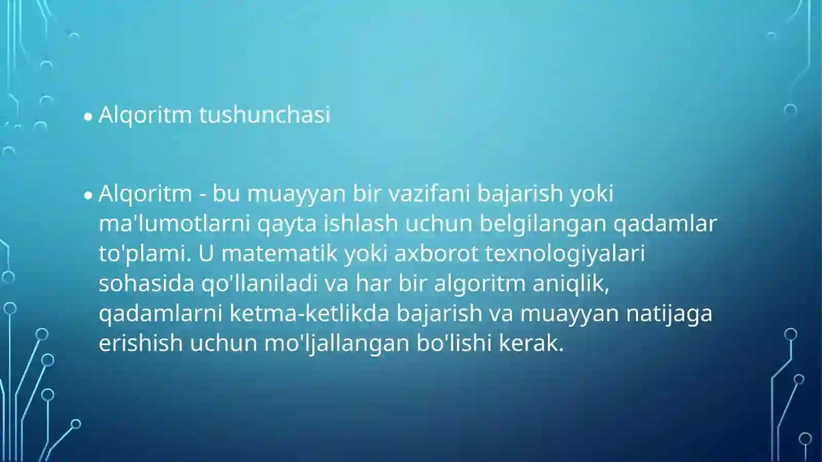 Algoritmtushunchasi 3