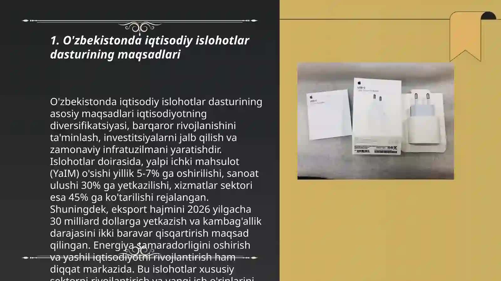 O'zbekistonda keng ko'lamli iqtisodiy islohotlar dasturi 3