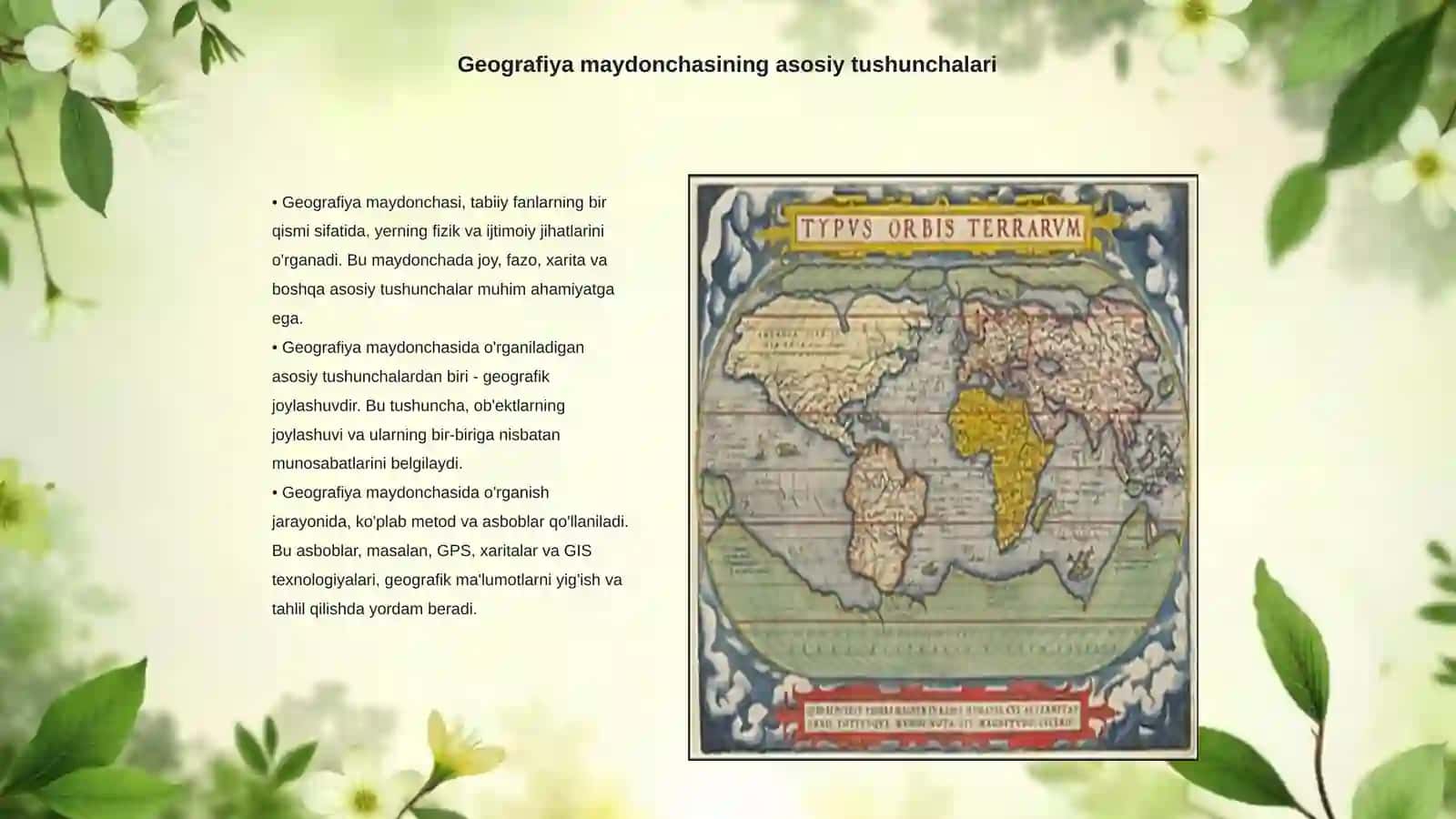 Geografiya maydonchasida oʻtkaziladigan biror mavzuga bir soatlik dars ishlanma 3