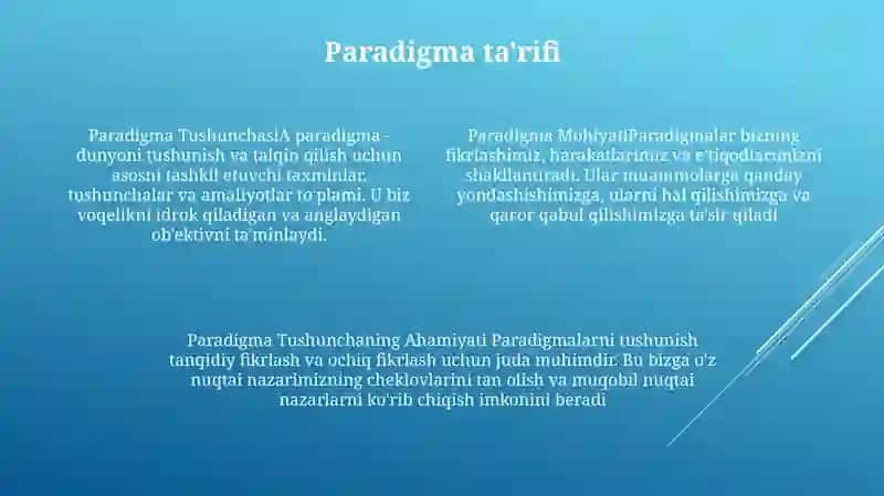 Paradigma Tushunchasi Va Mohiyati 3