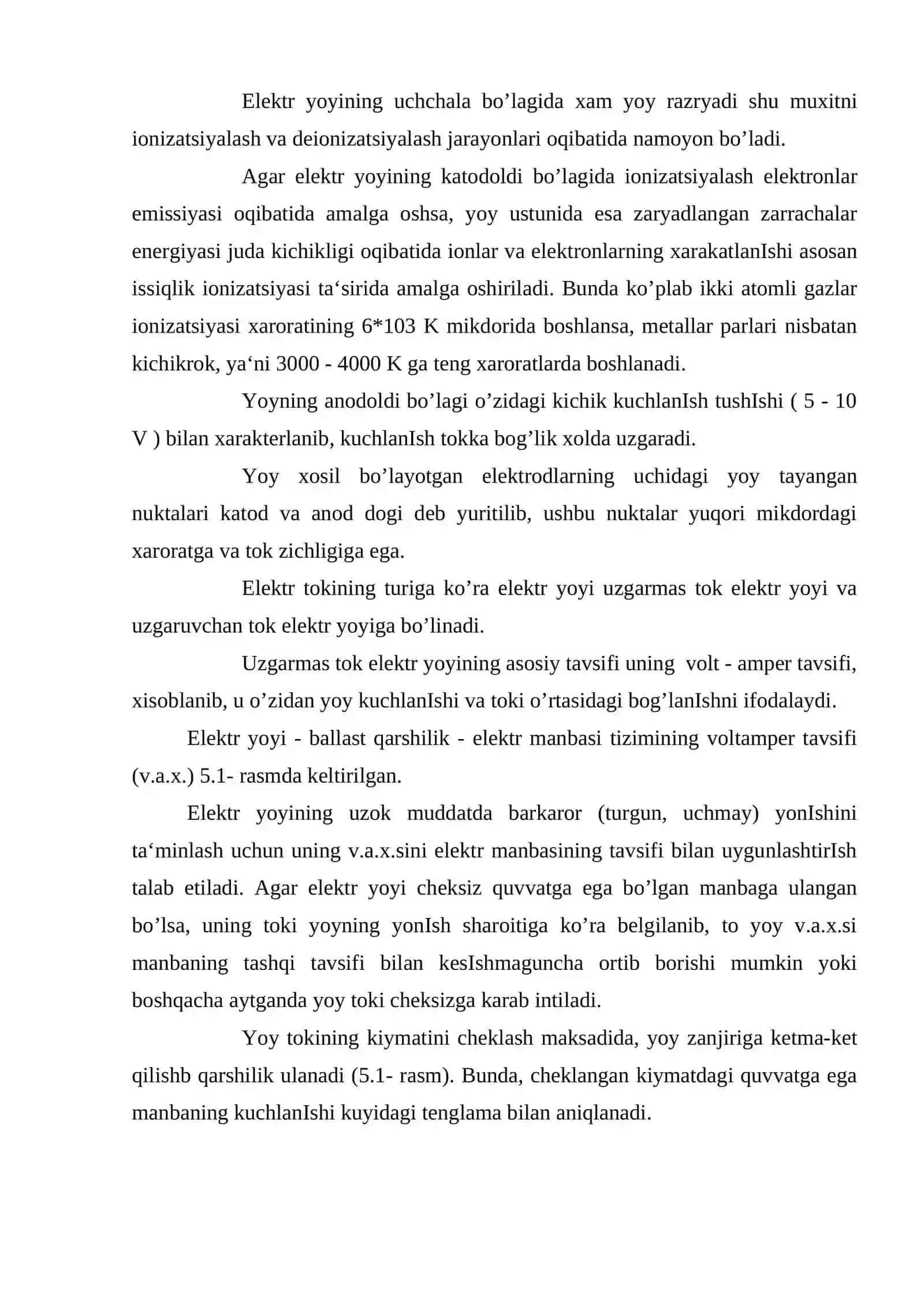 Elektr yoy qizdirish qurilmalari 3