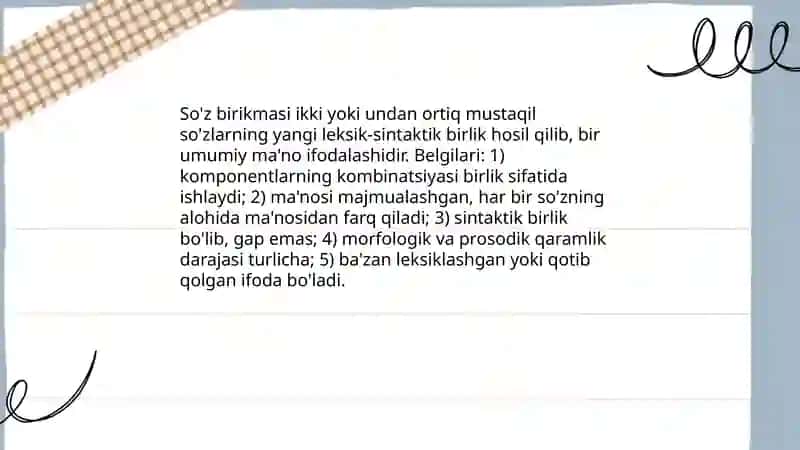 So'z birikmasi 3