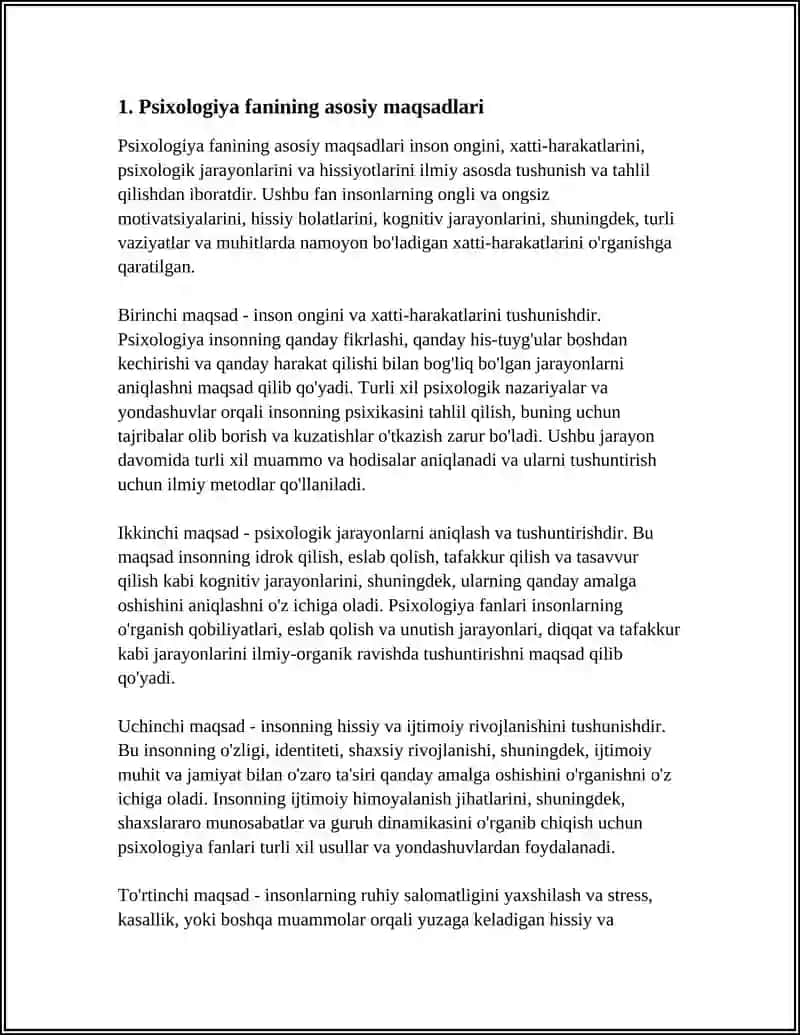 PSIXOLOGIYA FANINING MAQSAD VA VAZIFALARI 3