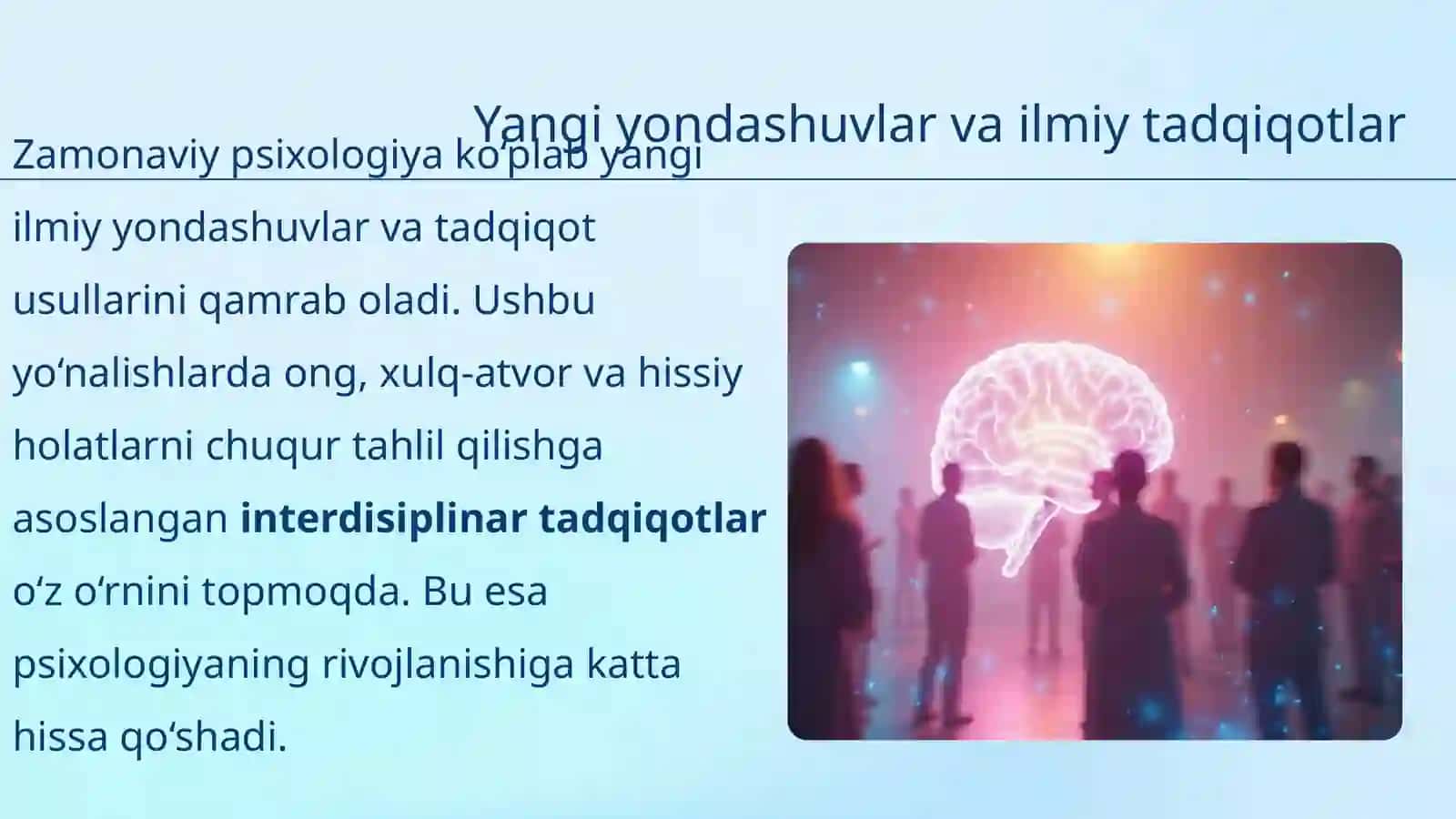 Psixologiyaning zamonaviy tendensiyalari 3