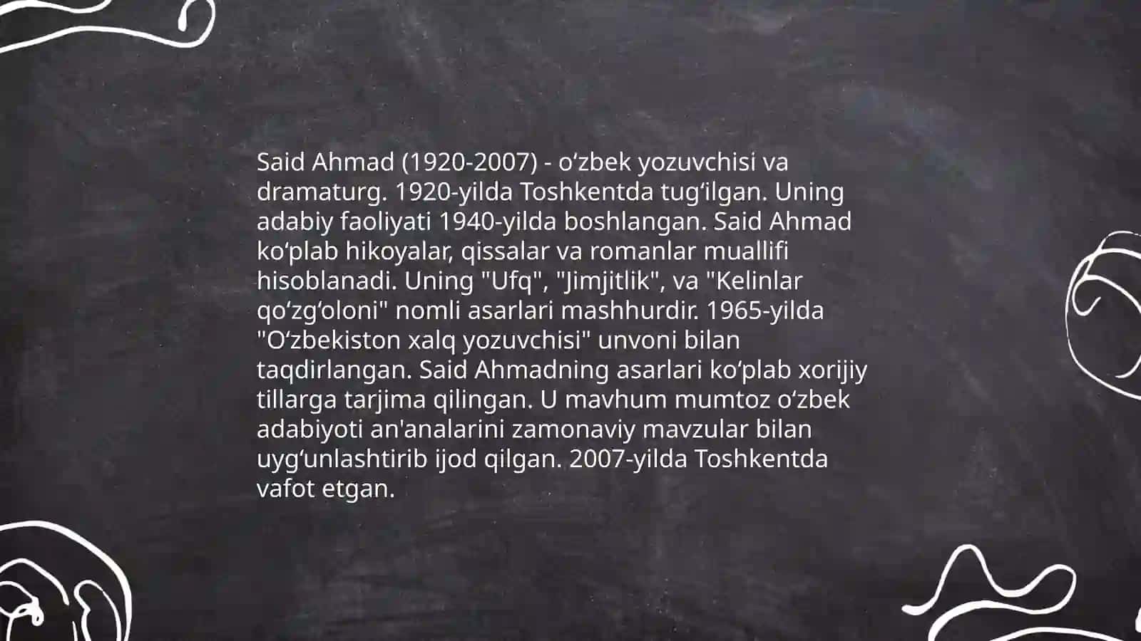 Said Ahmad qoplon hajviya hikoyasining uslubiy tahlili 3