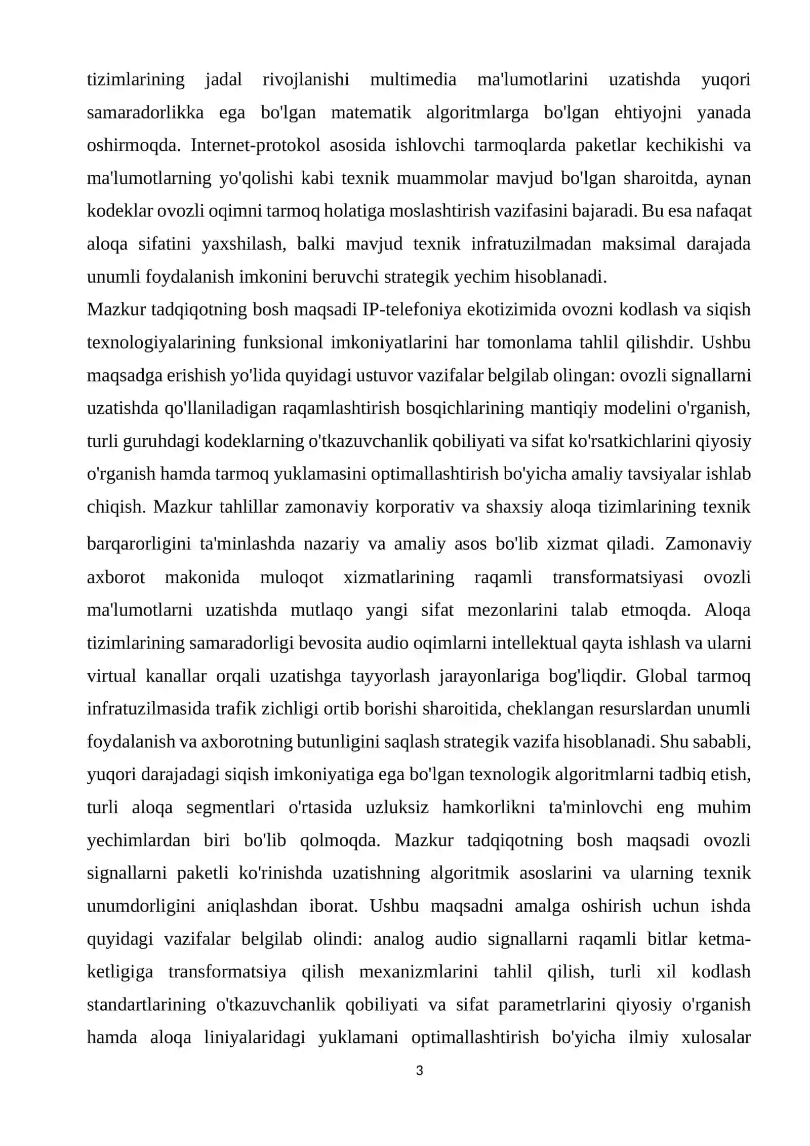IP-telefoniyada qo'llaniladigan kodek turlari 3