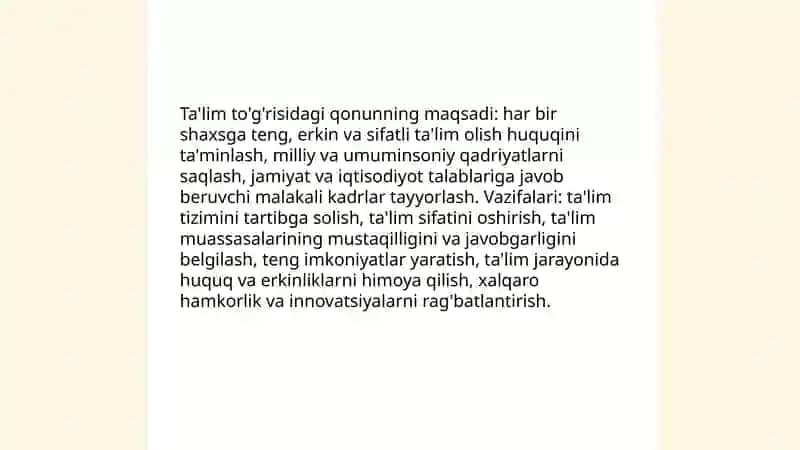 Ta'lim tòģrisidagi qonun 3