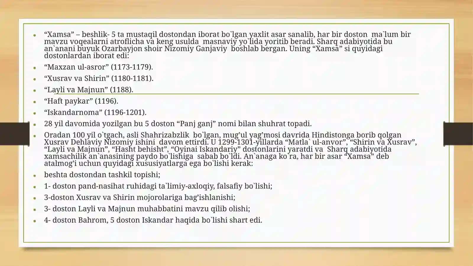 Navoiyning adabiyotshunoslikka oid asarlari. 3