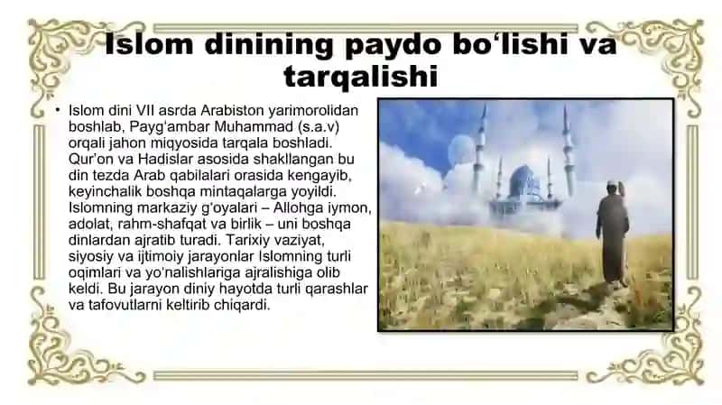 Islom oqimlari va yoʻnalishlarning paydo boʻlishi sabablari, e’tiqodidagi boʻlinishlarning sabablar 3