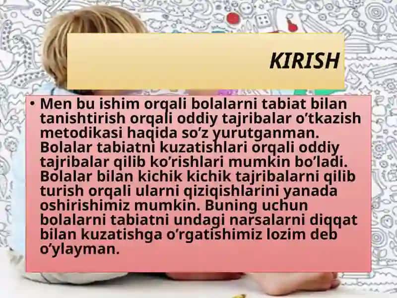 Oddiy tajribalar va ularni o'tkazish metodikasi 3
